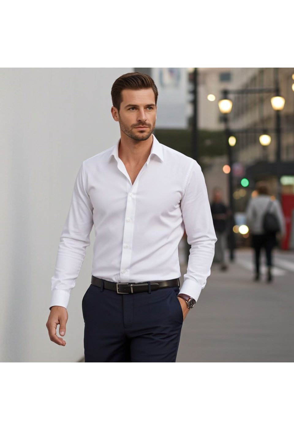3063 CR SATIN 002 Slim Fit Uzun Kol Düz Renk Saten Erkek Gömlek 3GMK313063002 - Giovanni Fratelli