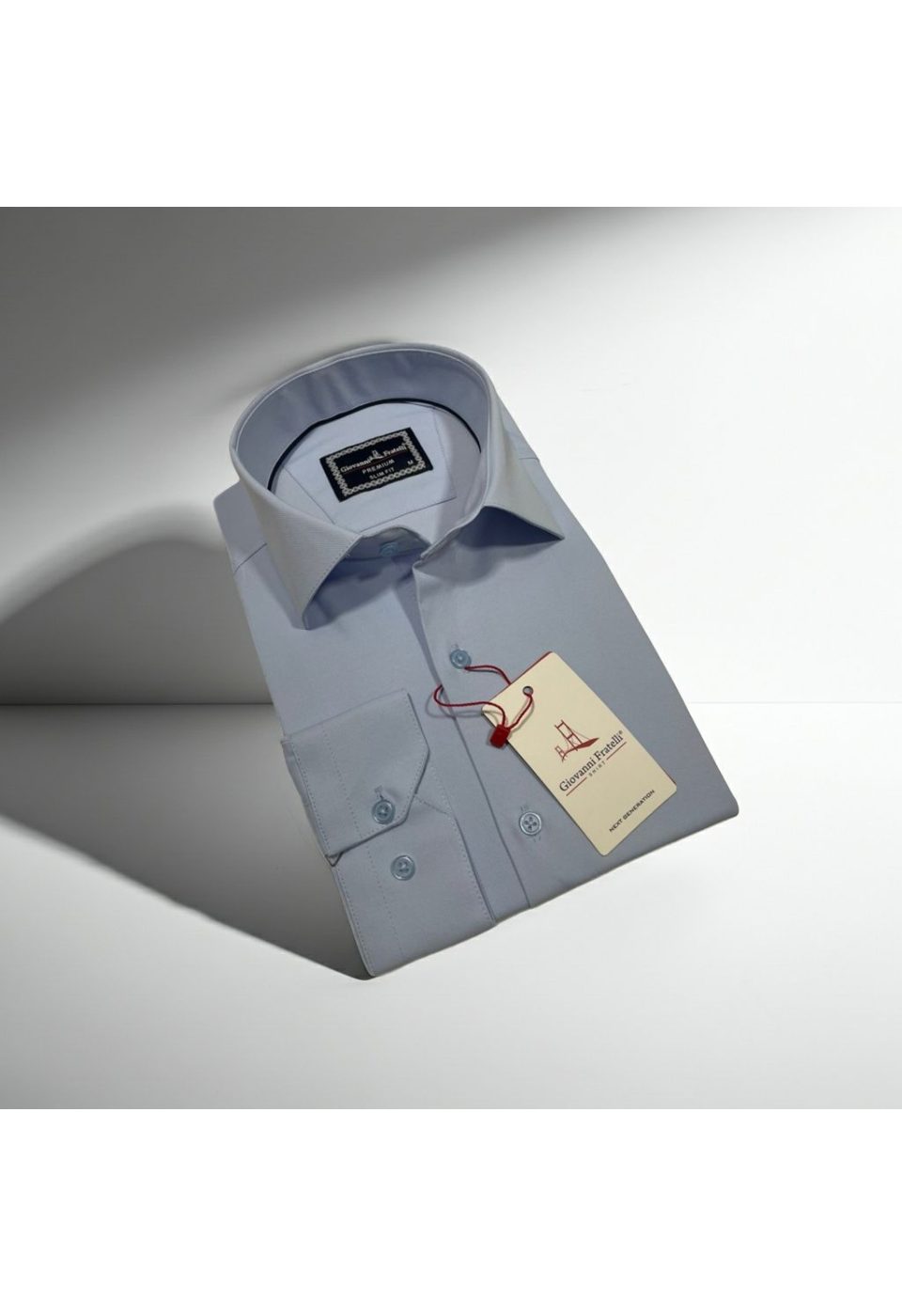 Slim Fit Uzun Kol Düz Renk Saten Erkek Gömlek 3GMK313063003 - Giovanni Fratelli