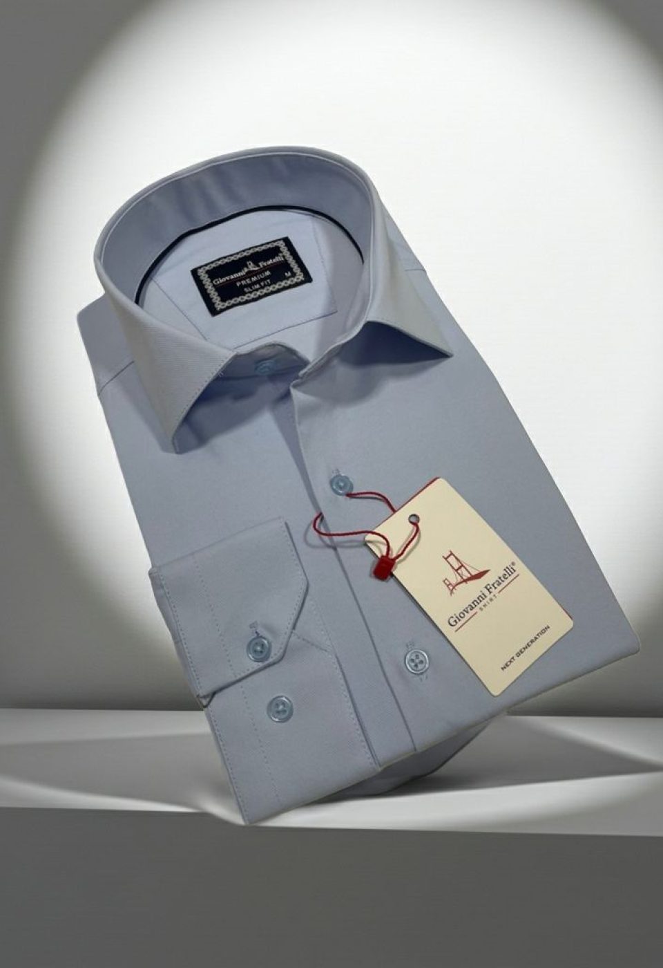 Slim Fit Uzun Kol Düz Renk Saten Erkek Gömlek 3GMK313063003