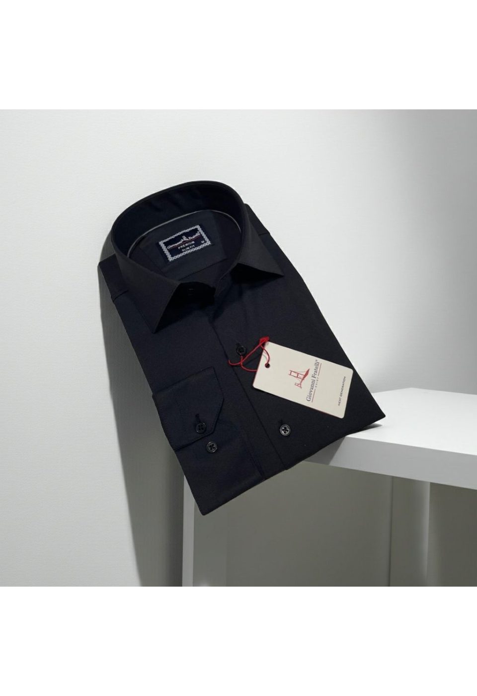 Slim Fit Uzun Kol Düz Renk Saten Erkek Gömlek 3GMK313063004 - Giovanni Fratelli