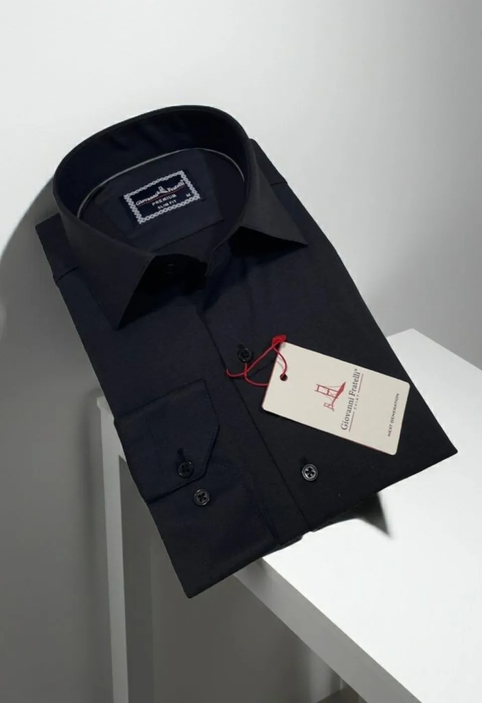 Slim Fit Uzun Kol Düz Renk Saten Erkek Gömlek 3GMK313063004