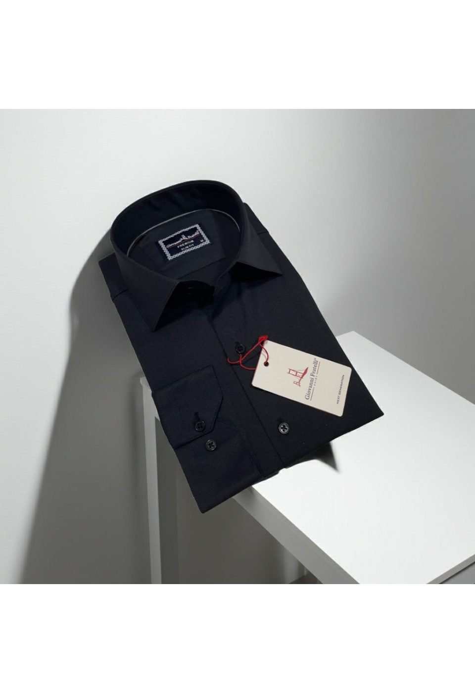 Slim Fit Uzun Kol Düz Renk Saten Erkek Gömlek 3GMK313063004 - Giovanni Fratelli