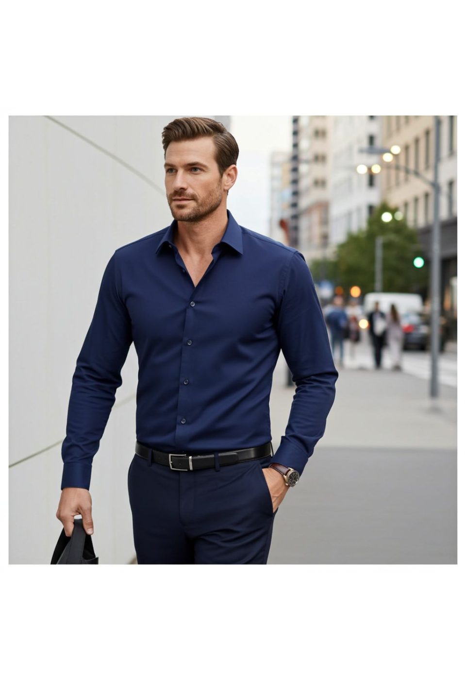 3063 CR SATIN 005 Slim Fit Uzun Kol Düz Renk Saten Erkek Gömlek 3GMK313063005 - Giovanni Fratelli