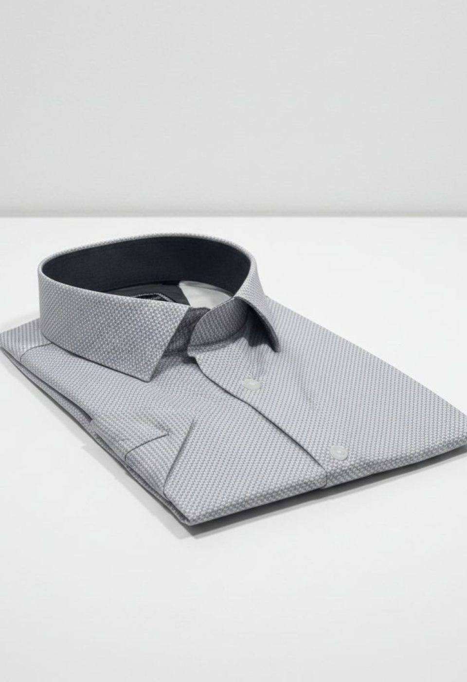 Büyük Beden Slim Fit Kısa Kol Desenli Renk Erkek Gömlek 4GMK313064001