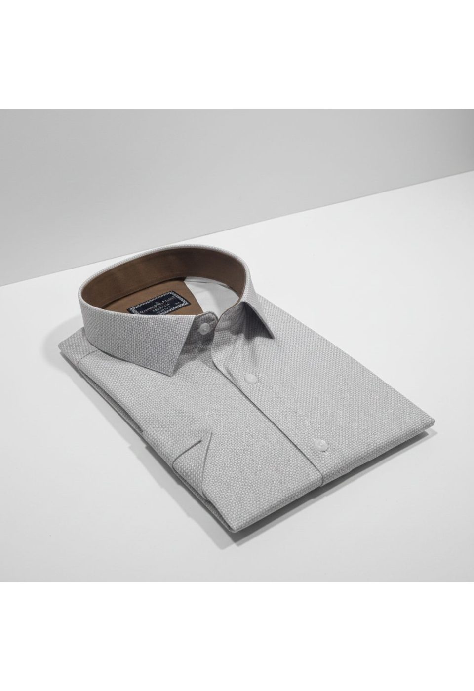 Büyük Beden Slim Fit Kısa Kol Desenli Renk Erkek Gömlek 4GMK313064002 - Giovanni Fratelli