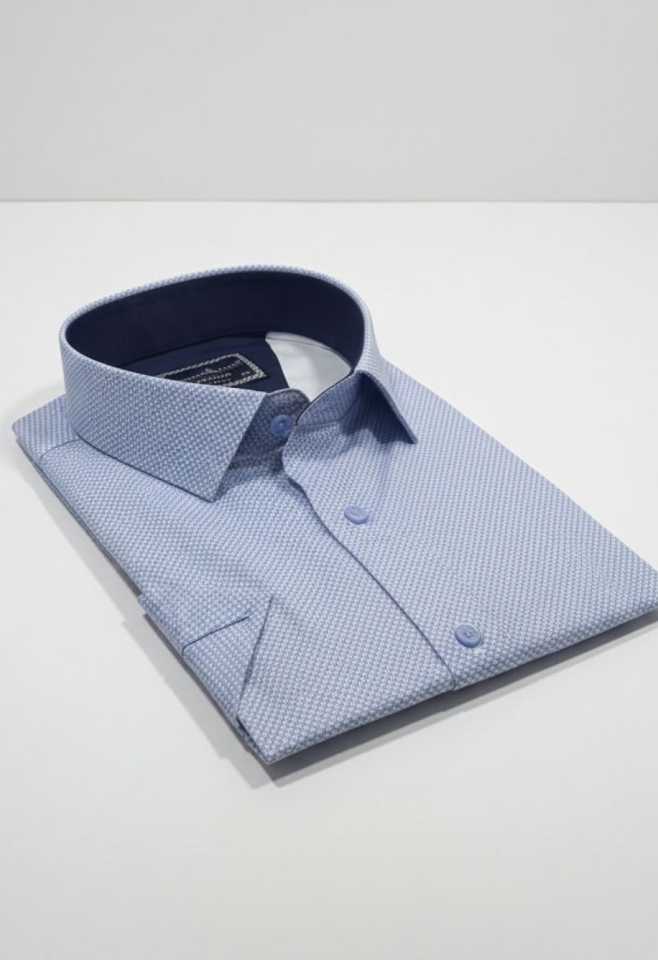 Büyük Beden Slim Fit Kısa Kol Desenli Renk Erkek Gömlek 4GMK313064006 - Giovanni Fratelli