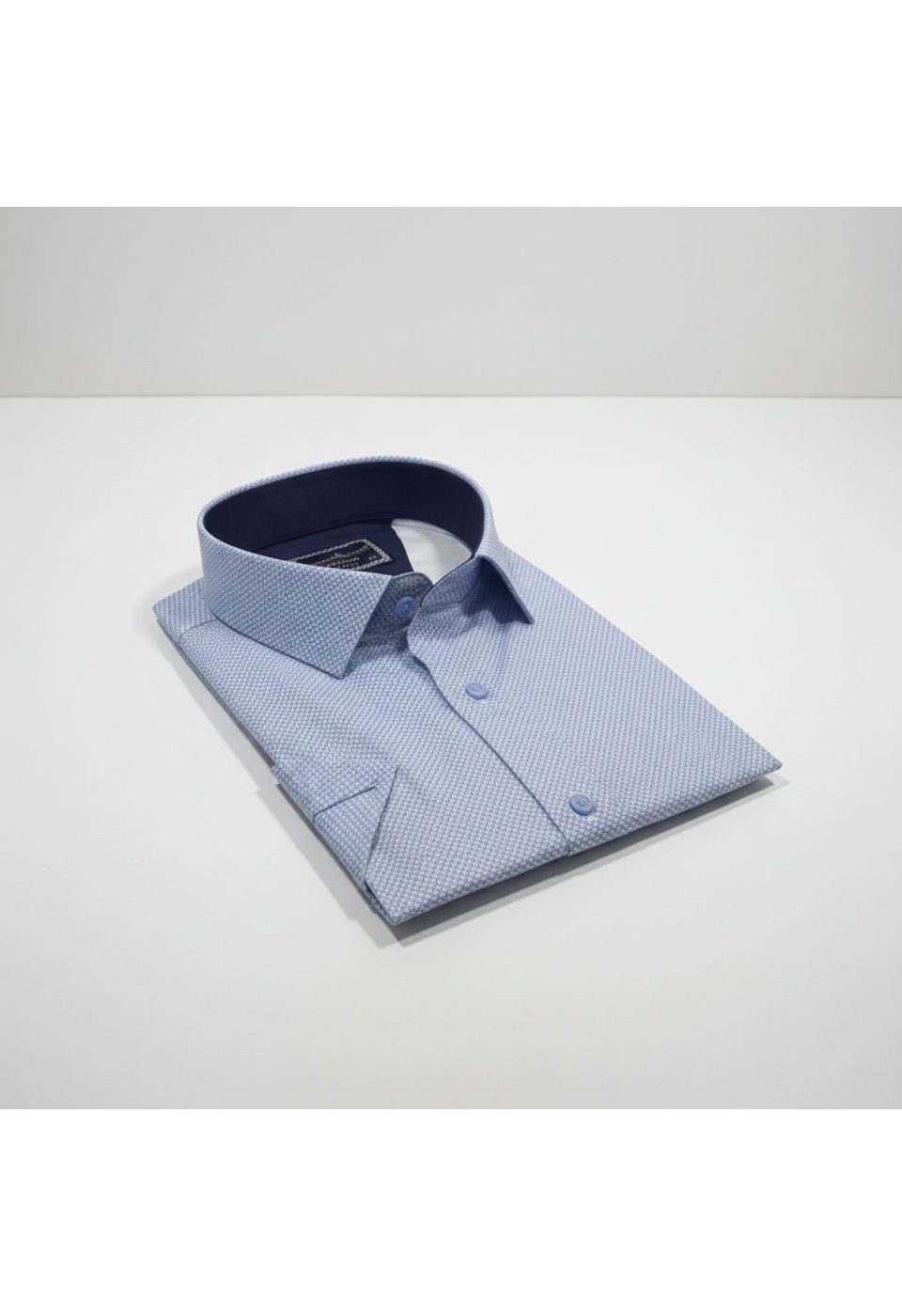 Büyük Beden Slim Fit Kısa Kol Desenli Renk Erkek Gömlek 4GMK313064006 - Giovanni Fratelli