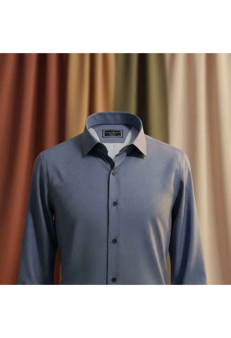 Büyük Beden Slim Fit Kısa Kol Desenli Saten Renk Erkek Gömlek 4GMK313065001 - Giovanni Fratelli