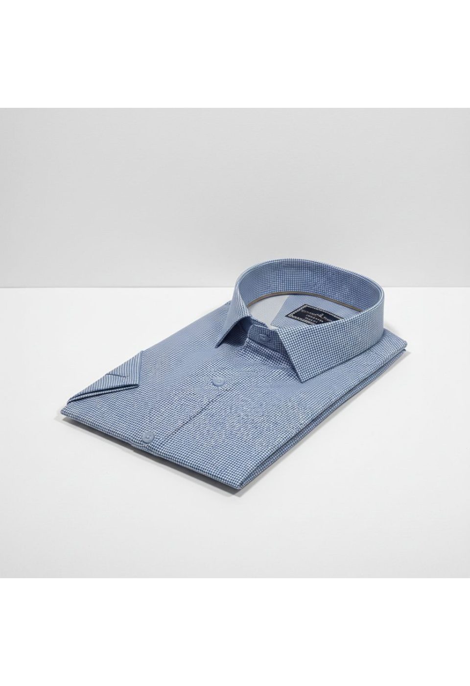 Büyük Beden Slim Fit Kısa Kol Desenli Saten Renk Erkek Gömlek 4GMK313065002 - Giovanni Fratelli