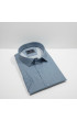 Büyük Beden Slim Fit Kısa Kol Desenli Saten Renk Erkek Gömlek 4GMK313065003