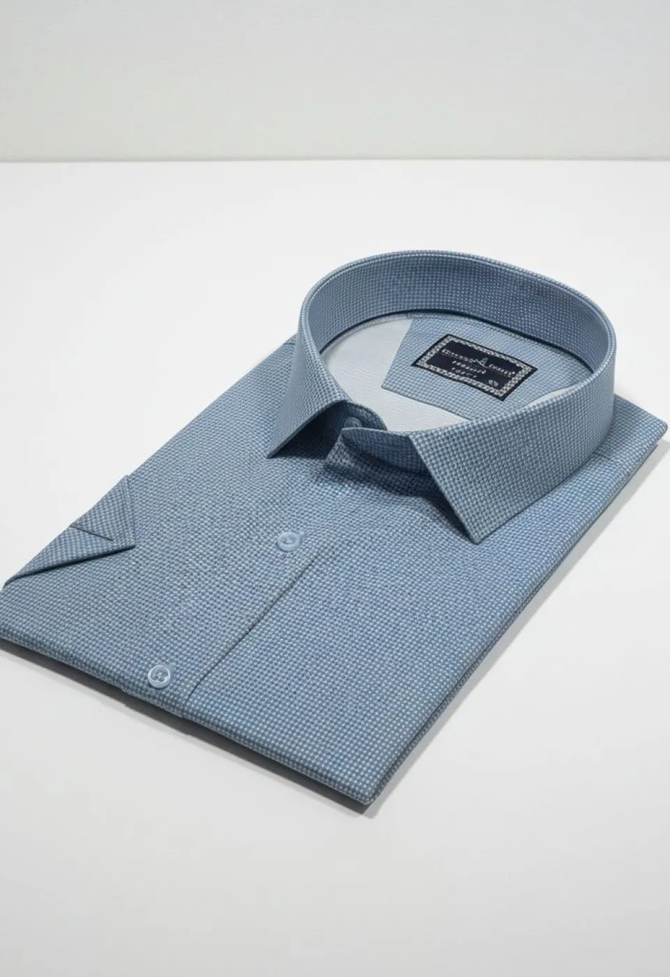 Büyük Beden Slim Fit Kısa Kol Desenli Saten Gömlek 4GMK313065003 Büyük Beden Slim Fit Kısa Kol Desenli Saten Gömlek 4GMK313065003