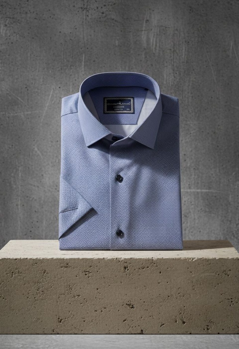 Büyük Beden Slim Fit Kısa Kol Desenli Saten Renk Erkek Gömlek 4GMK313065005 - Giovanni Fratelli