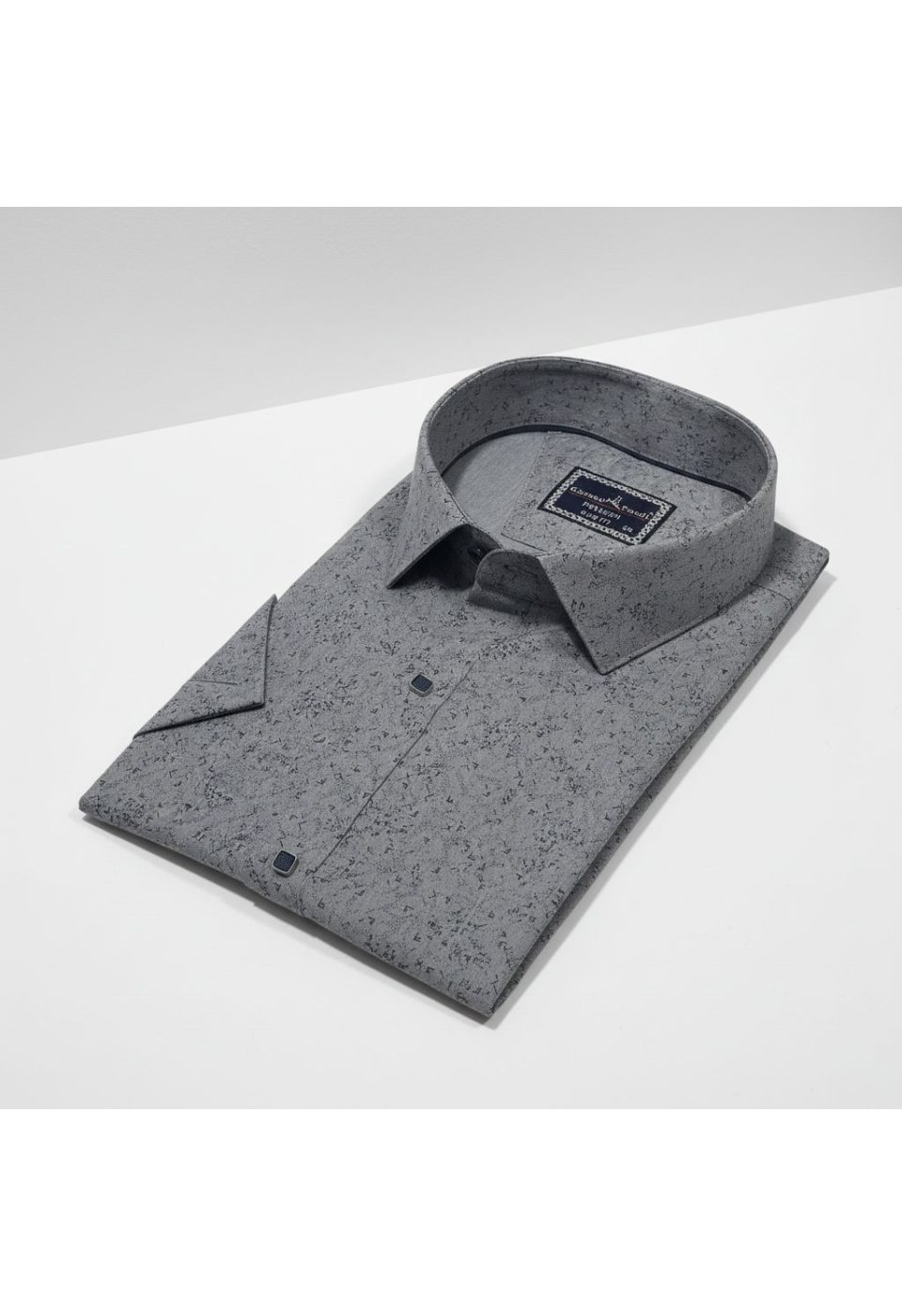 Büyük Beden Slim Fit Kısa Kol Desenli Erkek Gömlek 4GMK313066001 - Giovanni Fratelli