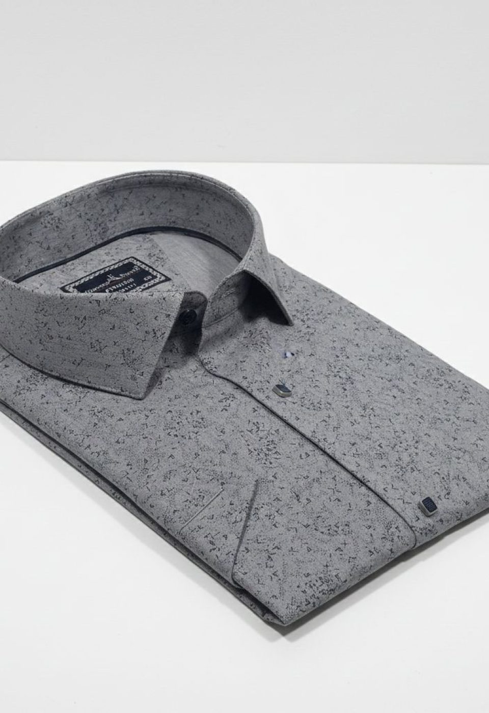 Büyük Beden Slim Fit Kısa Kol Desenli Erkek Gömlek 4GMK313066001 - Giovanni Fratelli