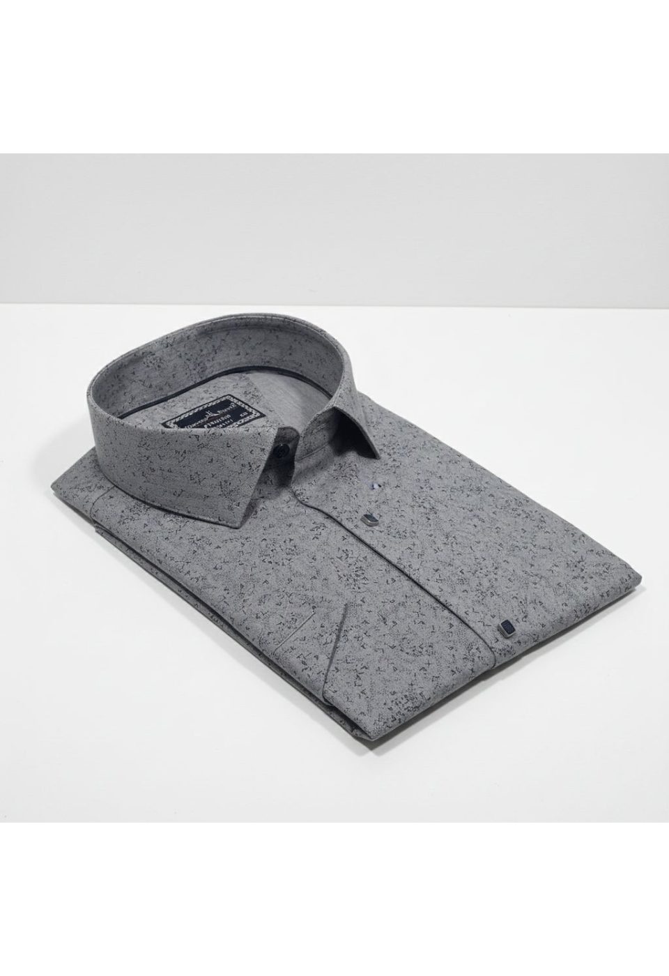 Büyük Beden Slim Fit Kısa Kol Desenli Erkek Gömlek 4GMK313066001 - Giovanni Fratelli