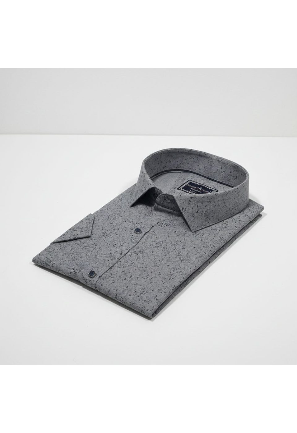Büyük Beden Slim Fit Kısa Kol Desenli Erkek Gömlek 4GMK313066001 - Giovanni Fratelli