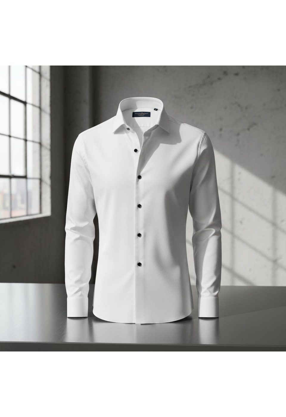 Slim Fit Uzun Kol Düz Renk Saten Erkek Gömlek 3GMK313071001 - Giovanni Fratelli