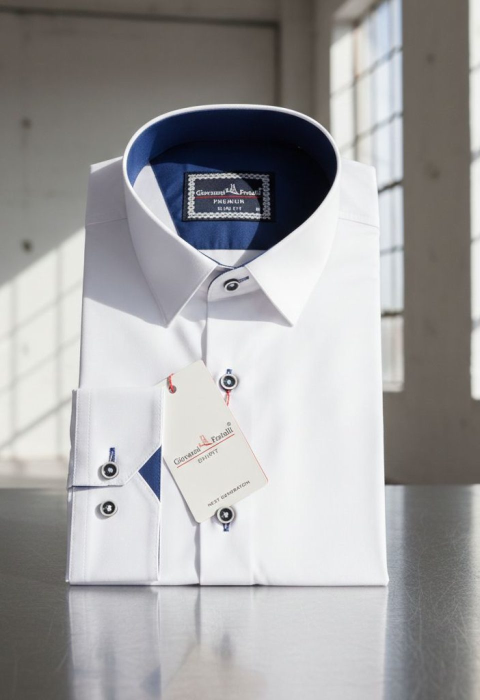 Slim Fit Uzun Kol Düz Renk Saten Erkek Gömlek 3GMK314002001 - Giovanni Fratelli