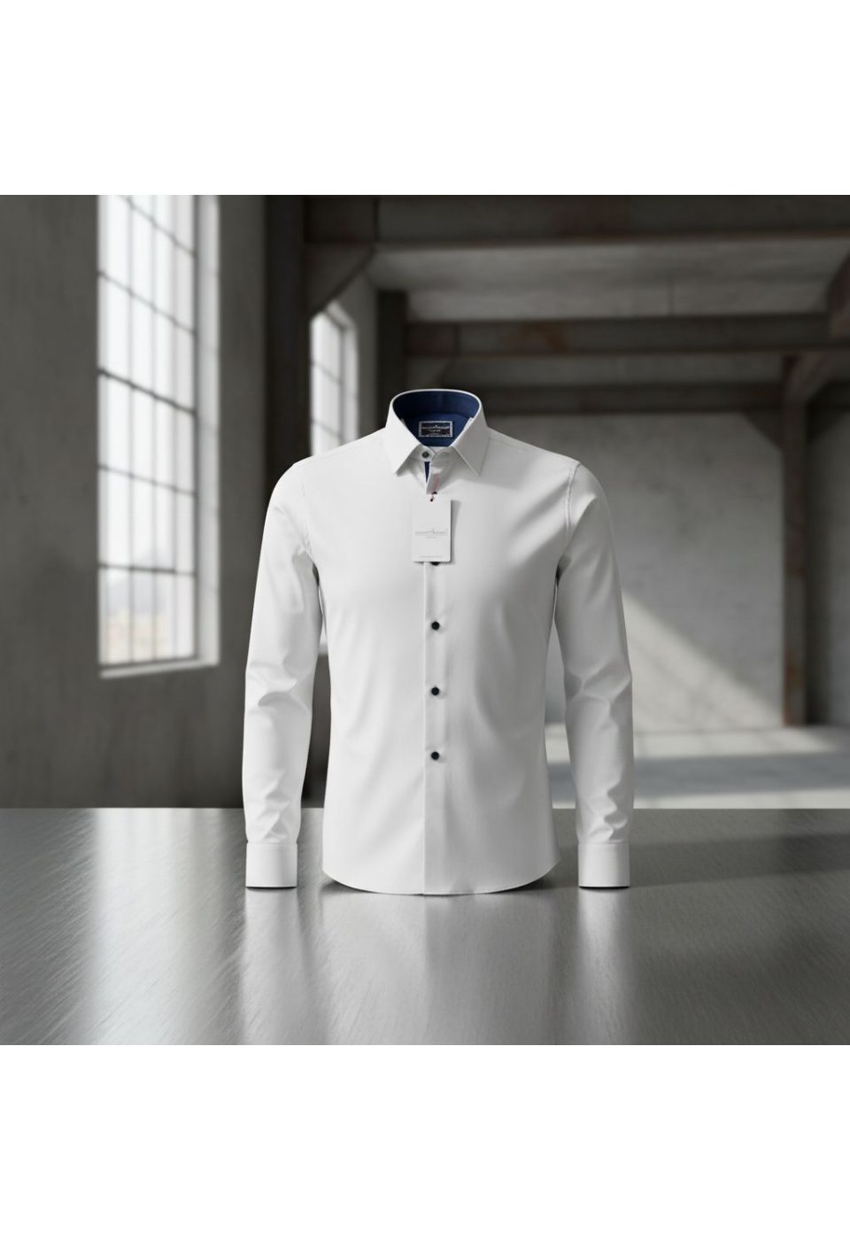 Slim Fit Uzun Kol Düz Renk Saten Erkek Gömlek 3GMK314003002 - Giovanni Fratelli