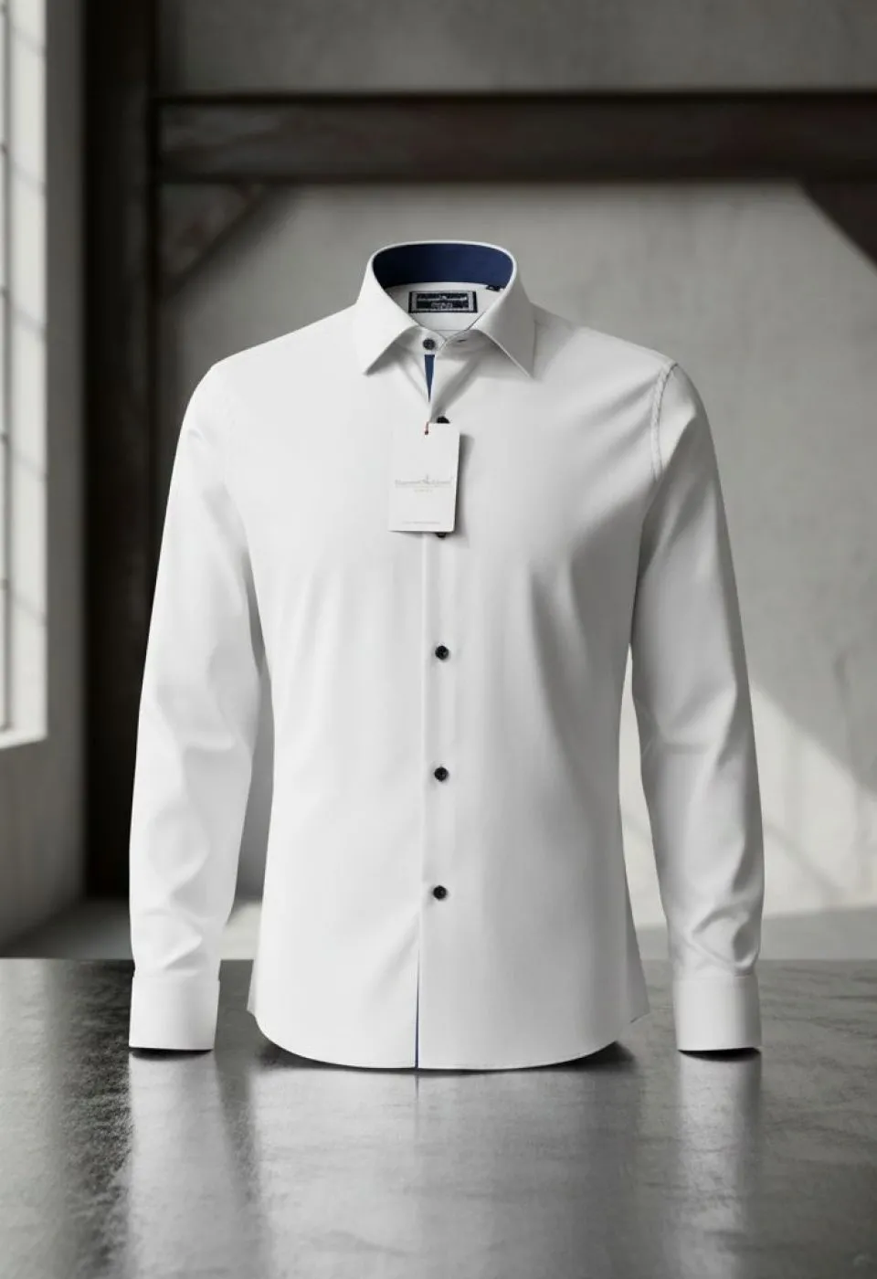 Slim Fit Uzun Kol Düz Renk Saten Erkek Gömlek 3GMK314003002 Slim Fit Uzun Kol Düz Renk Saten Erkek Gömlek 3GMK314003002