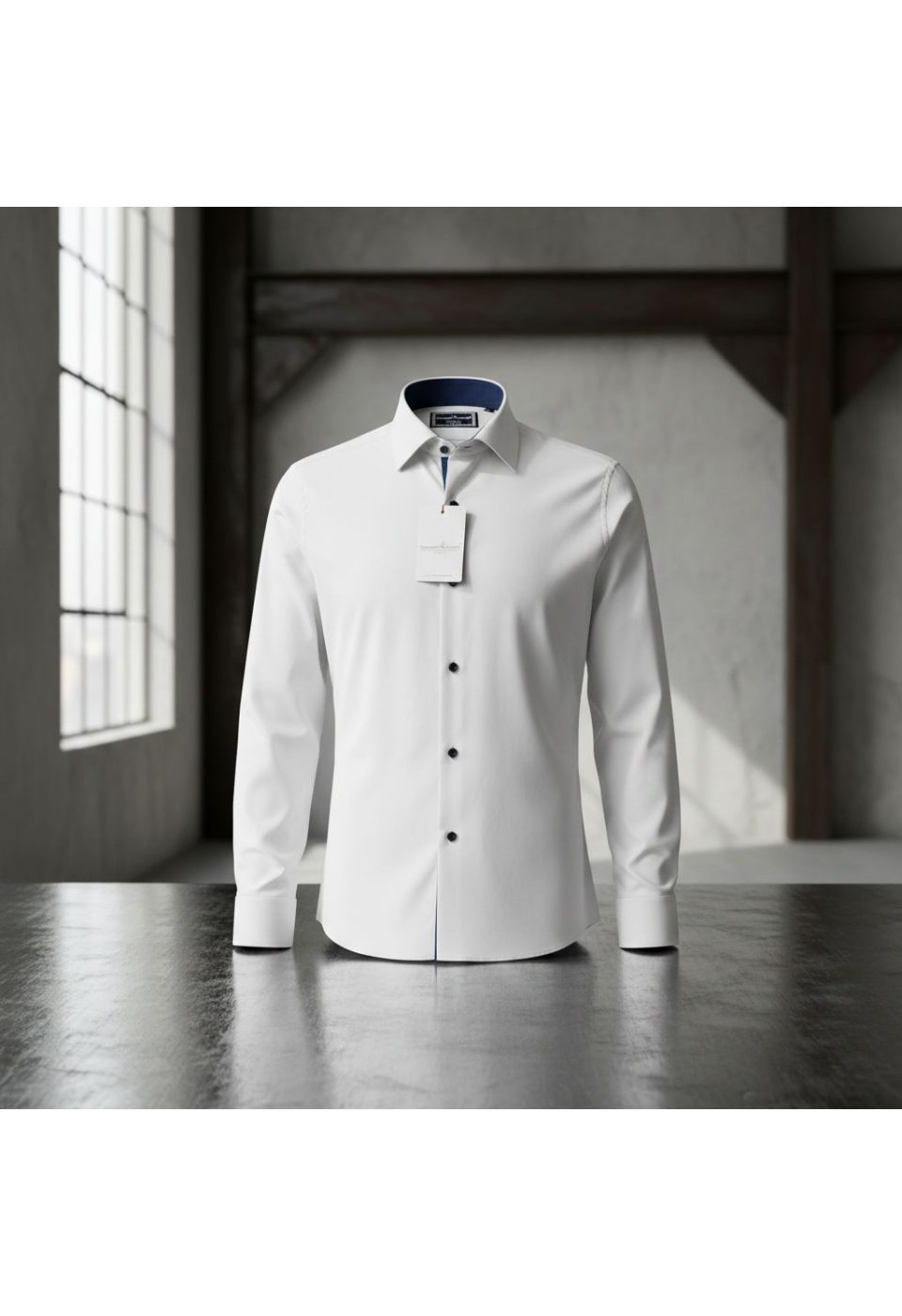 Slim Fit Uzun Kol Düz Renk Saten Erkek Gömlek 3GMK314003002 - Giovanni Fratelli