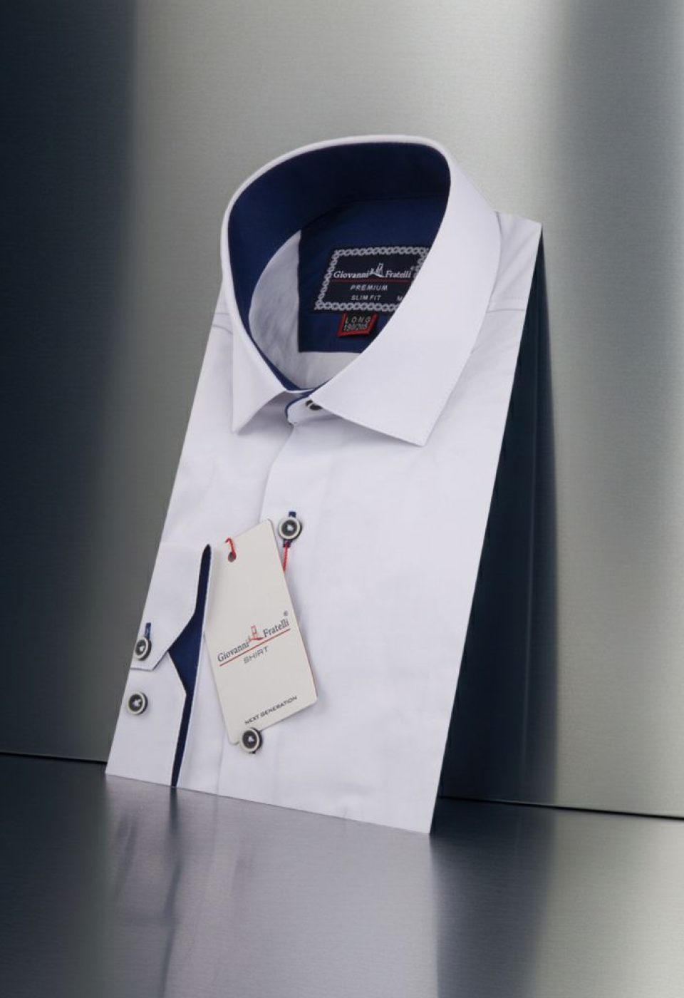 8 Drop Slim Fit Uzun Kol Düz Renk Erkek Gömlek 3GMK334004001