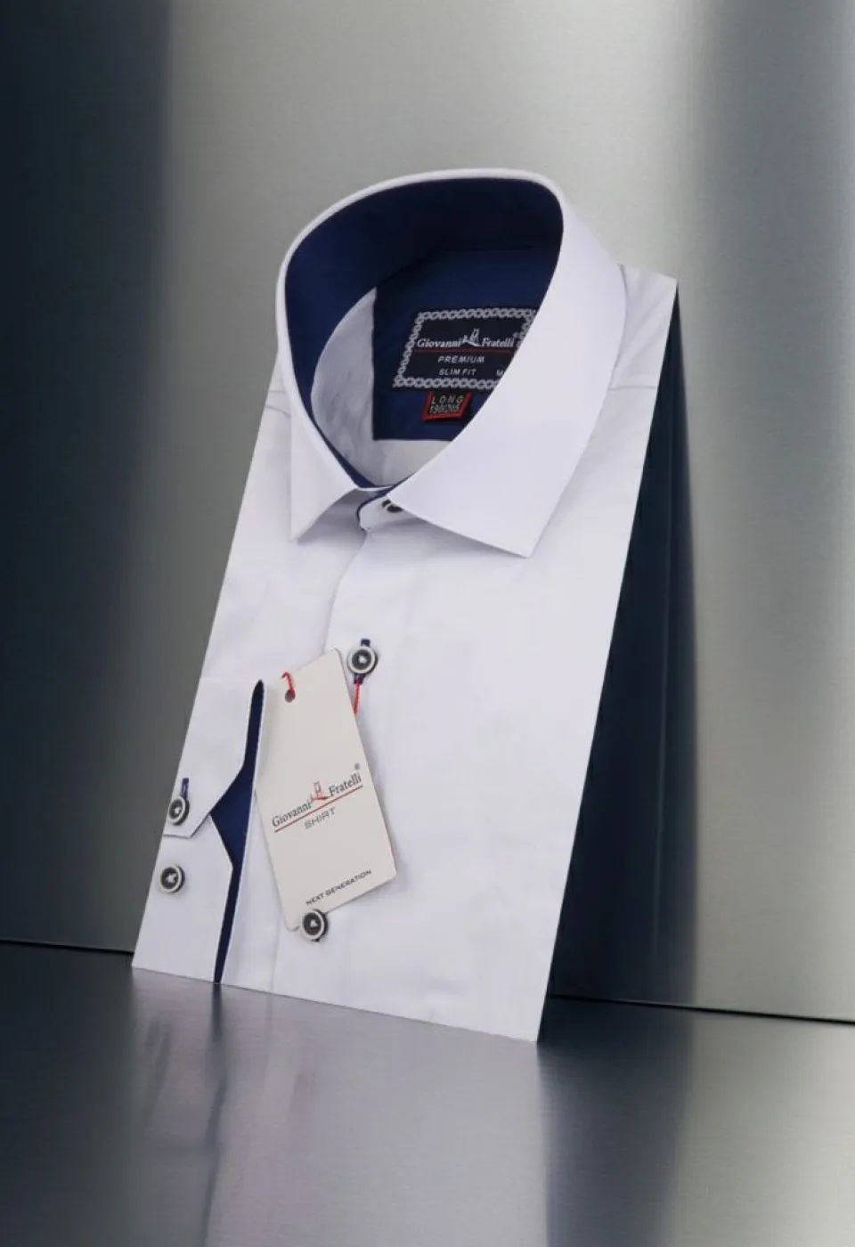 8 Drop Slim Fit Uzun Kol Düz Renk Erkek Gömlek 3GMK334004001