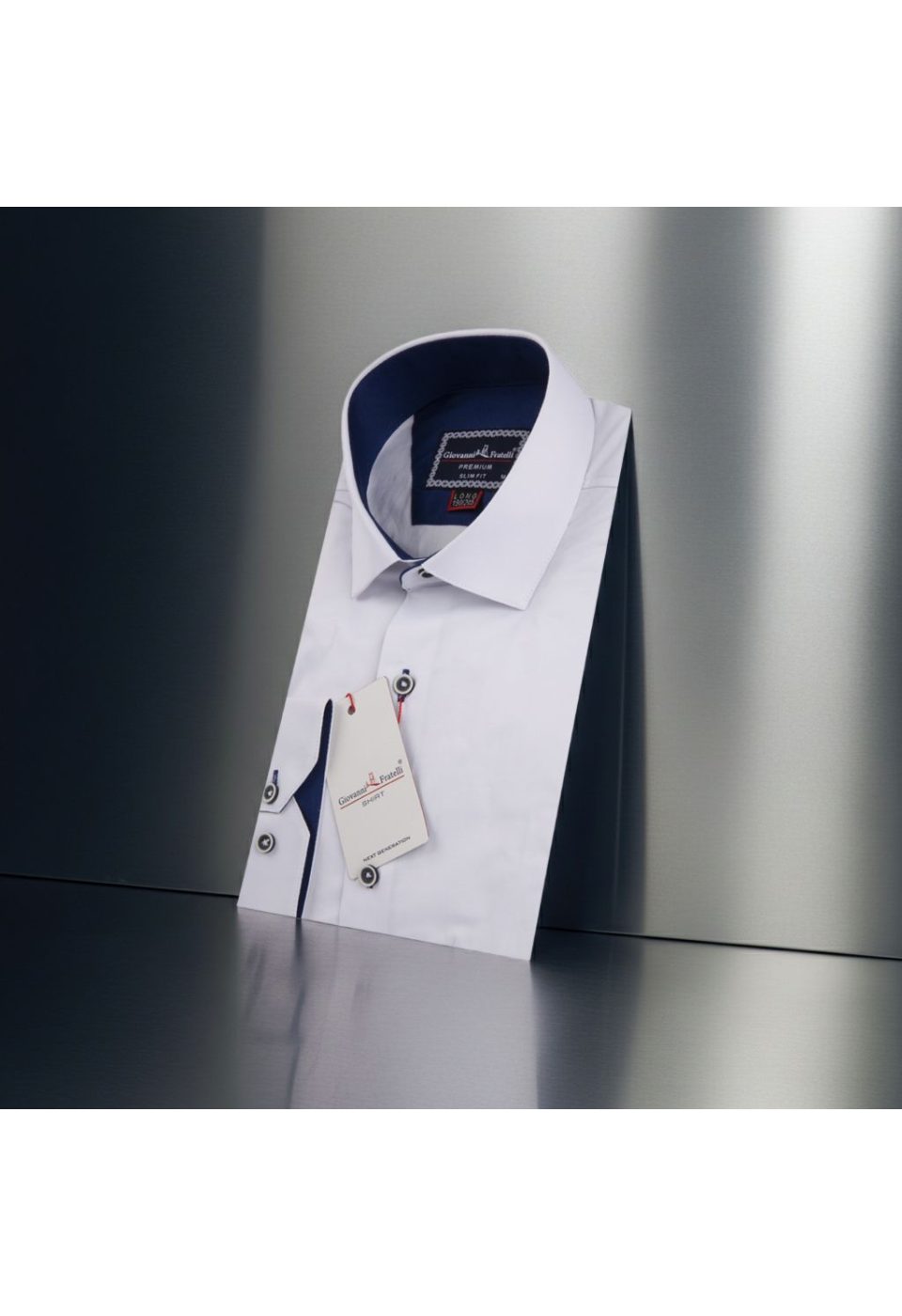 8 Drop Slim Fit Uzun Kol Düz Renk Erkek Gömlek 3GMK334004001 - Giovanni Fratelli