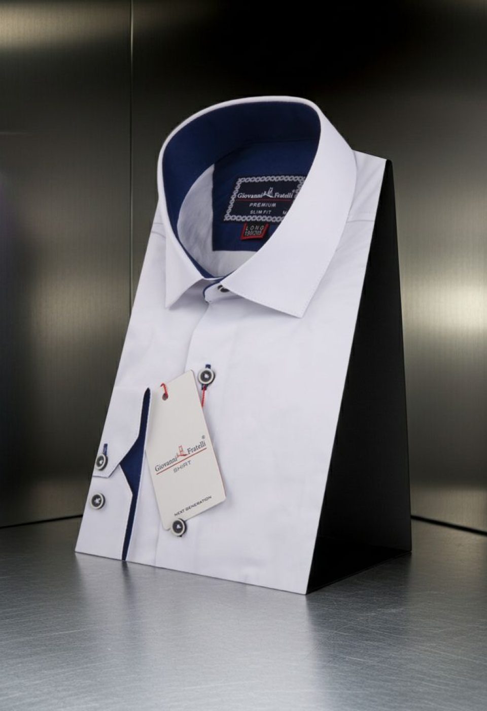 8 Drop Slim Fit Uzun Kol Düz Renk Erkek Gömlek 3GMK334004001 - Giovanni Fratelli