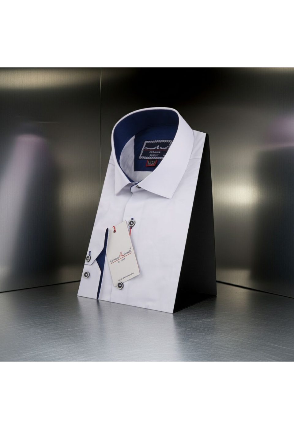 8 Drop Slim Fit Uzun Kol Düz Renk Erkek Gömlek 3GMK334004001 - Giovanni Fratelli