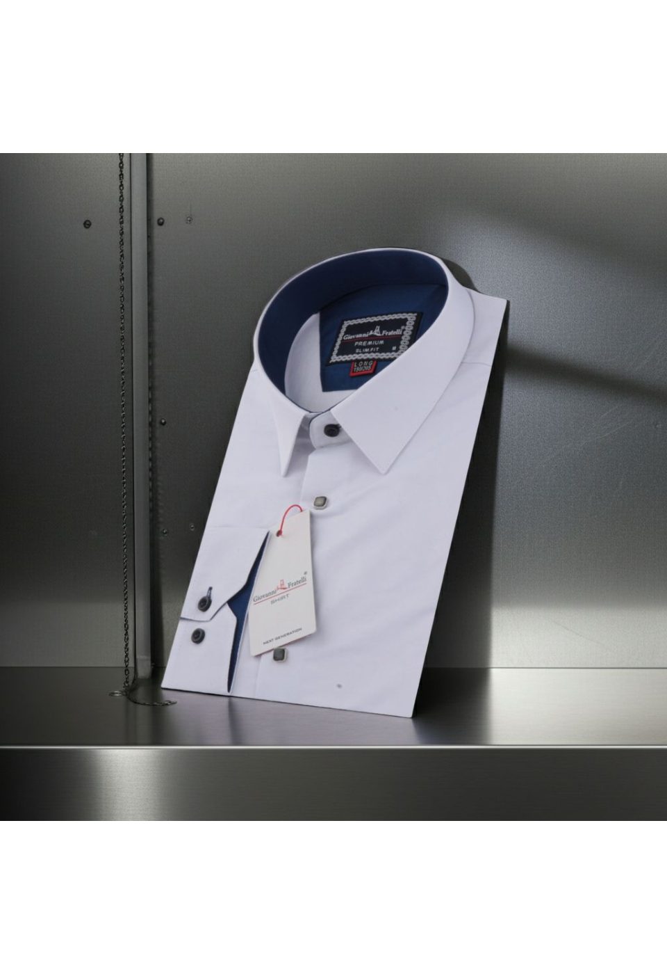 8 Drop Slim Fit Uzun Kol Düz Renk Saten Erkek Gömlek 3GMK334005001 - Giovanni Fratelli