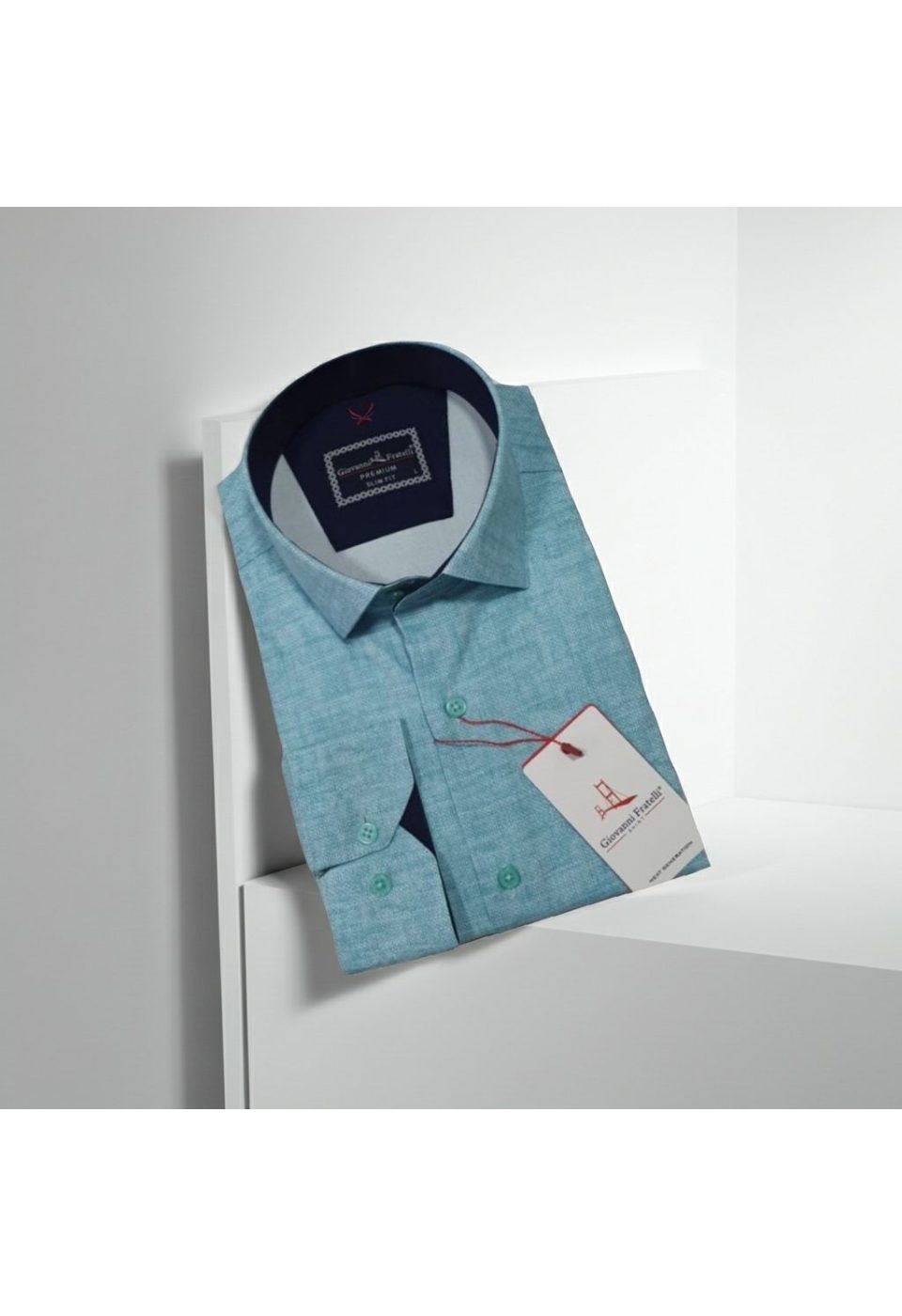 Slim Fit Uzun Kol Desenli Erkek Gömlek 3GMK314101003 - Giovanni Fratelli