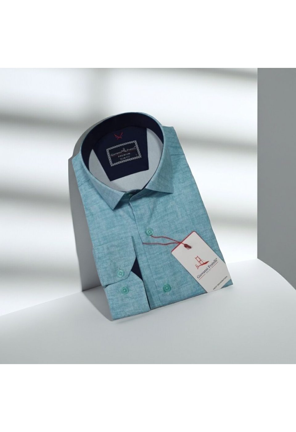 Slim Fit Uzun Kol Desenli Erkek Gömlek 3GMK314101003 - Giovanni Fratelli