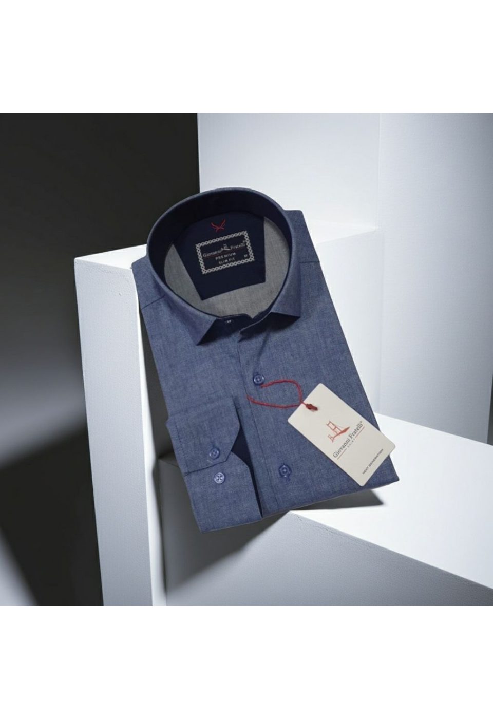 Slim Fit Uzun Kol Desenli Erkek Gömlek 3GMK314101008 - Giovanni Fratelli
