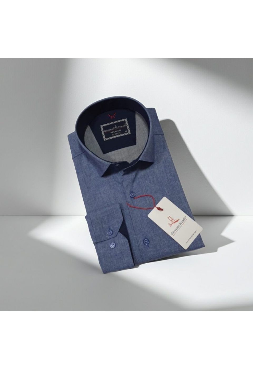 Slim Fit Uzun Kol Desenli Erkek Gömlek 3GMK314101008 - Giovanni Fratelli