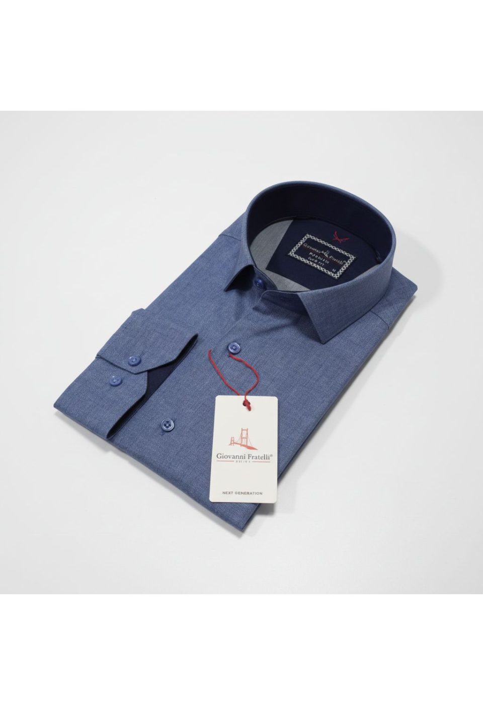 Slim Fit Uzun Kol Desenli Erkek Gömlek 3GMK314101008 - Giovanni Fratelli