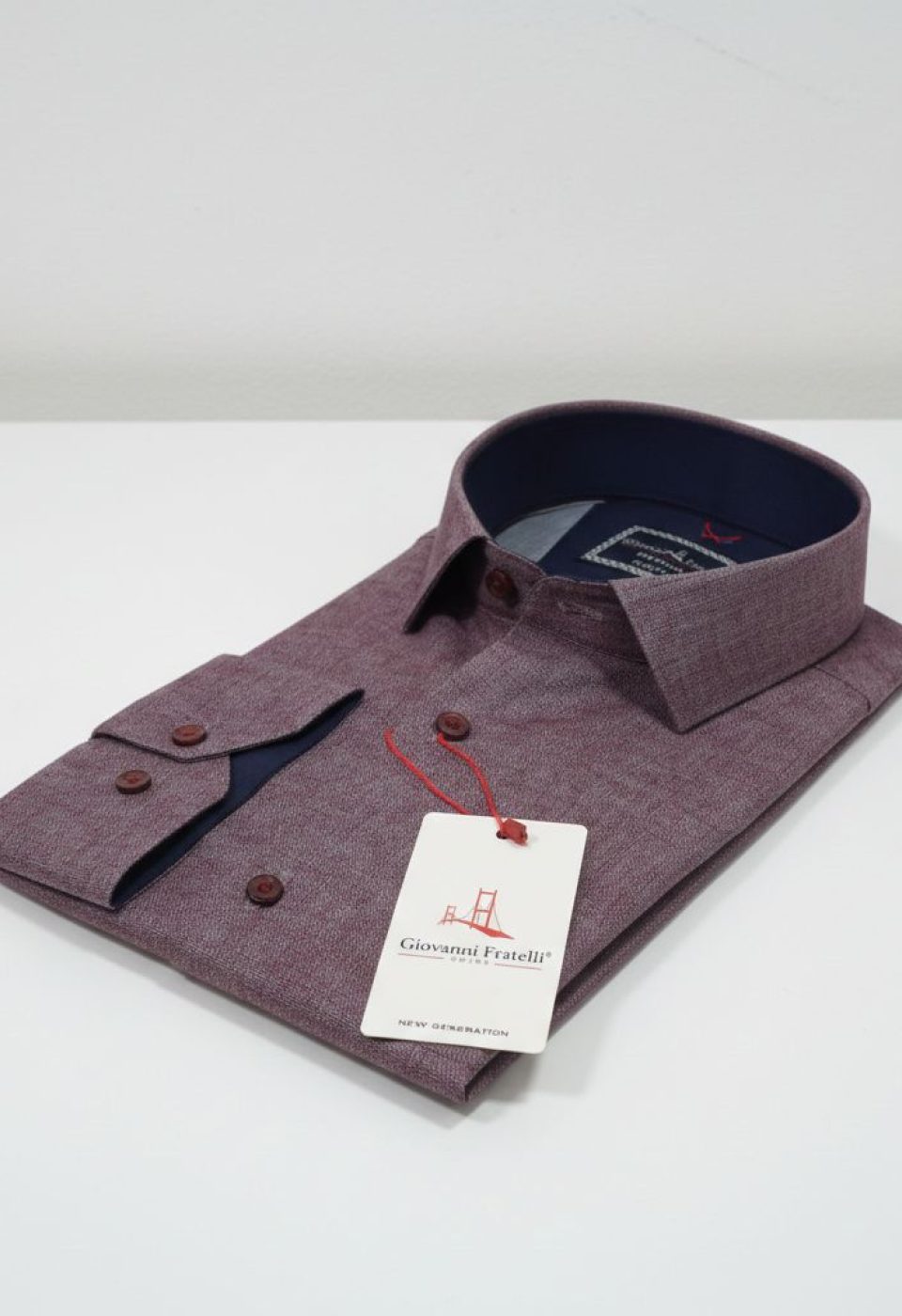 Slim Fit Uzun Kol Desenli Erkek Gömlek 3GMK314101019 - Giovanni Fratelli