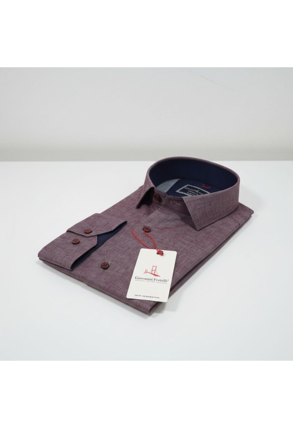 Slim Fit Uzun Kol Desenli Erkek Gömlek 3GMK314101019 - Giovanni Fratelli