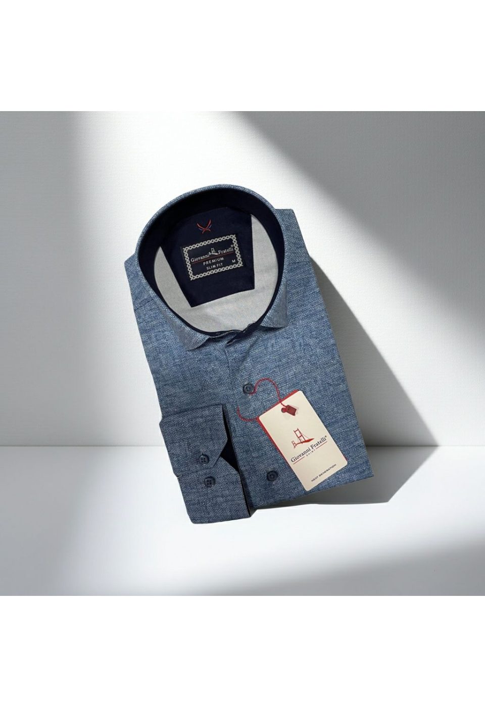 Slim Fit Uzun Kol Desenli Erkek Gömlek 3GMK314101025 - Giovanni Fratelli