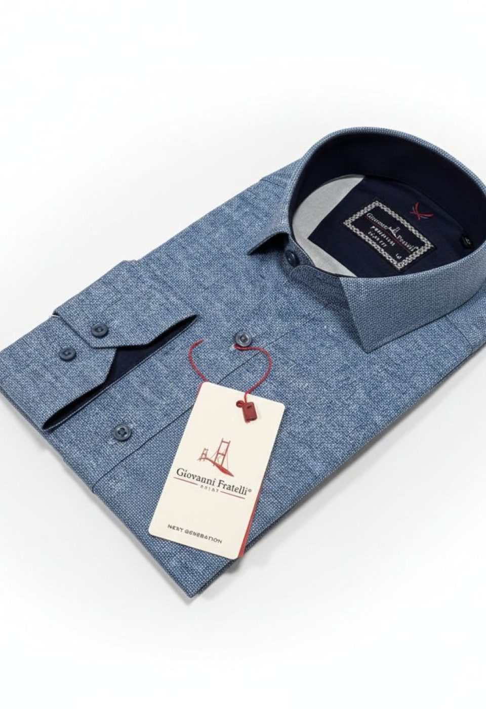 Slim Fit Uzun Kol Desenli Erkek Gömlek 3GMK314101025 Slim Fit Uzun Kol Desenli Erkek Gömlek 3GMK314101025