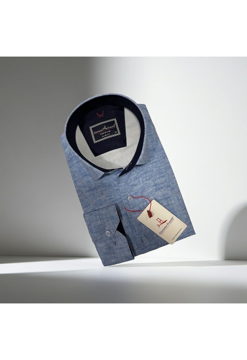 Slim Fit Uzun Kol Desenli Erkek Gömlek 3GMK314101026 - Giovanni Fratelli