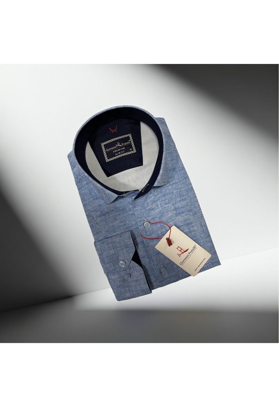 Slim Fit Uzun Kol Desenli Erkek Gömlek 3GMK314101026 - Giovanni Fratelli