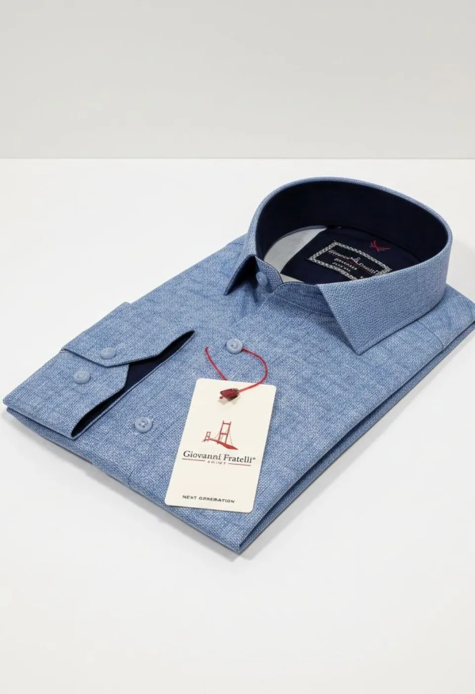 Slim Fit Uzun Kol Desenli Erkek Gömlek 3GMK314101026