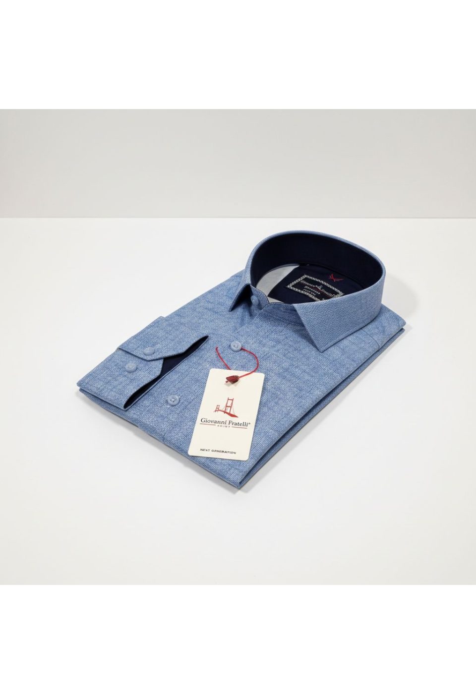 Slim Fit Uzun Kol Desenli Erkek Gömlek 3GMK314101026 - Giovanni Fratelli