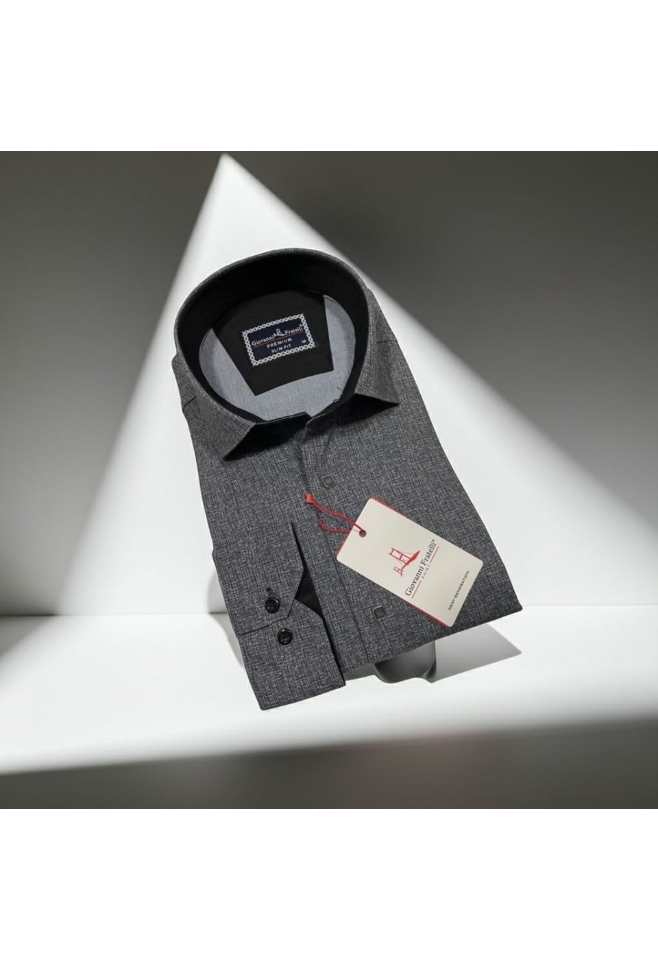 Slim Fit Uzun Kol Desenli Erkek Gömlek 3GMK314103002 - Giovanni Fratelli