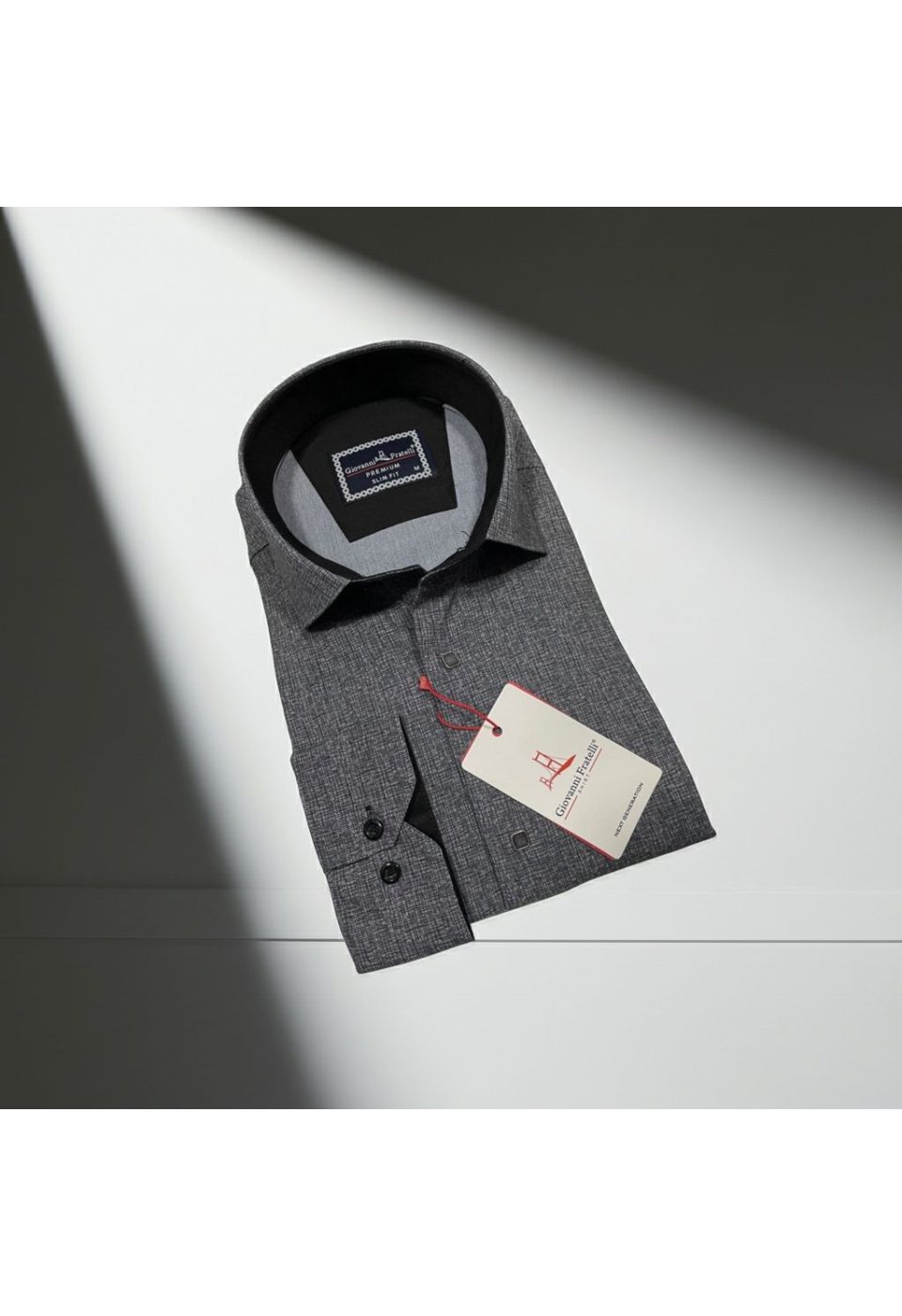 Slim Fit Uzun Kol Desenli Erkek Gömlek 3GMK314103002 - Giovanni Fratelli