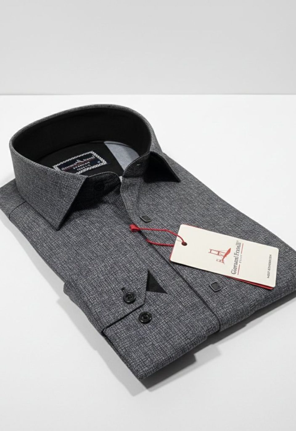 Slim Fit Uzun Kol Desenli Erkek Gömlek 3GMK314103002 - Giovanni Fratelli
