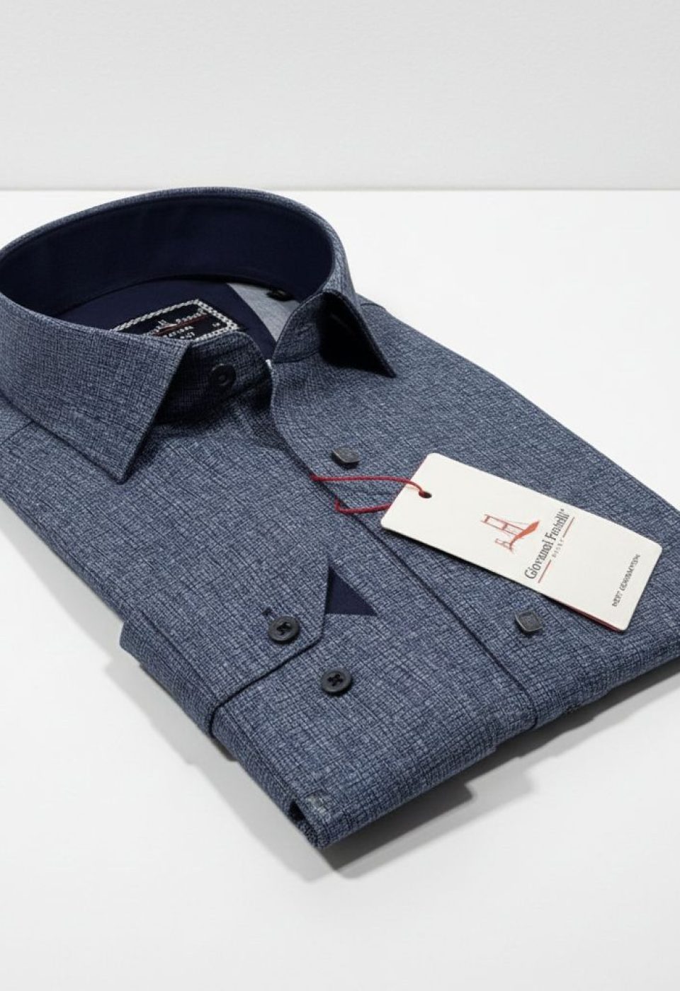 Slim Fit Uzun Kol Desenli Erkek Gömlek 3GMK314103004 - Giovanni Fratelli