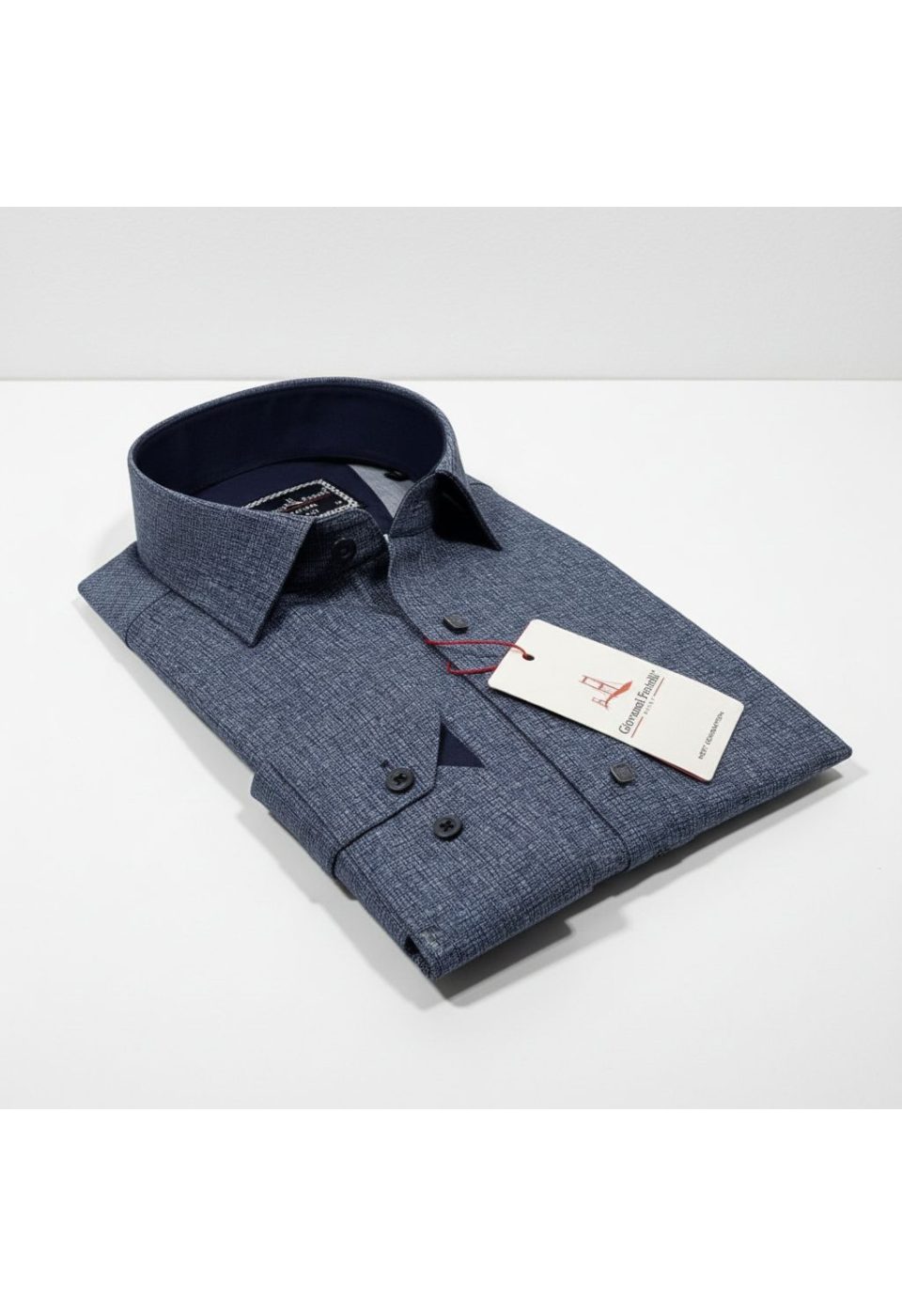 Slim Fit Uzun Kol Desenli Erkek Gömlek 3GMK314103004 - Giovanni Fratelli