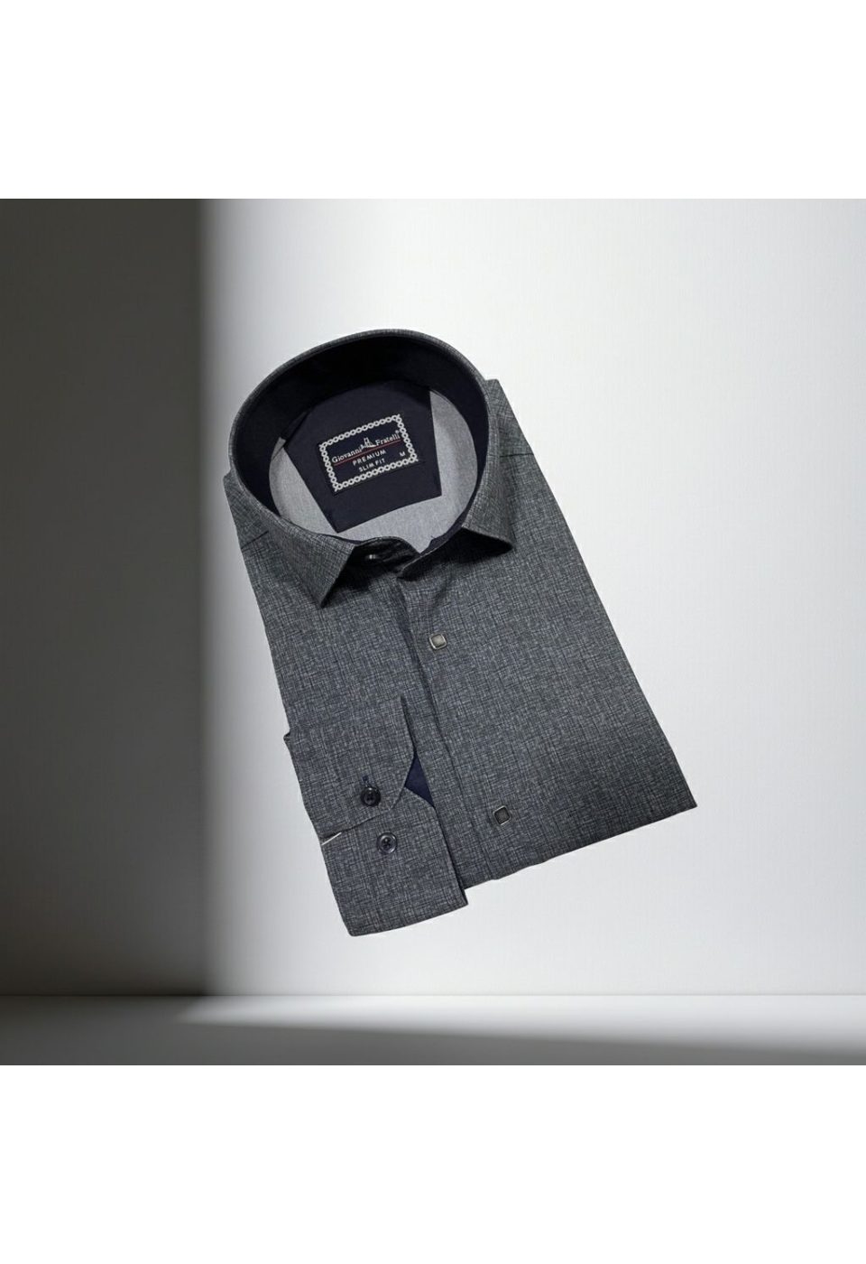 Slim Fit Uzun Kol Desenli Erkek Gömlek 3GMK314103007 - Giovanni Fratelli